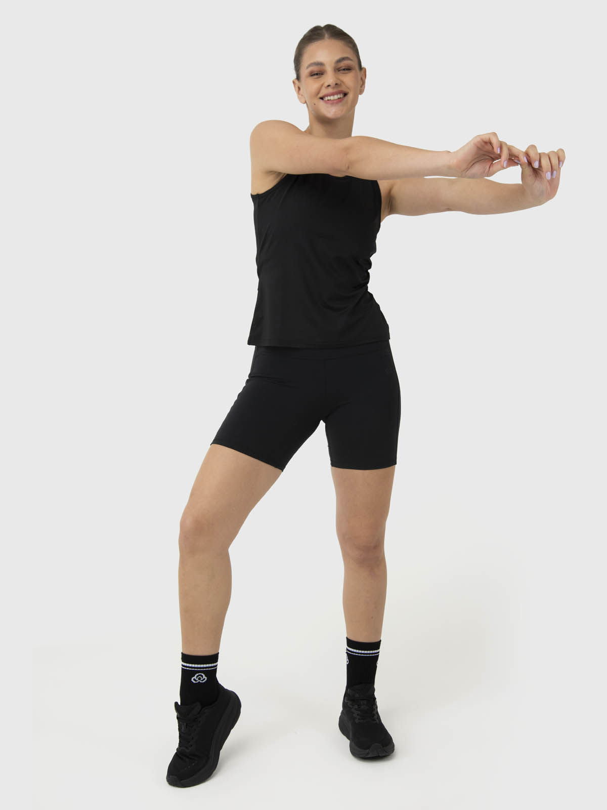Polo Sin Mangas Para Mujer Open Back Vest Negro Bsoul