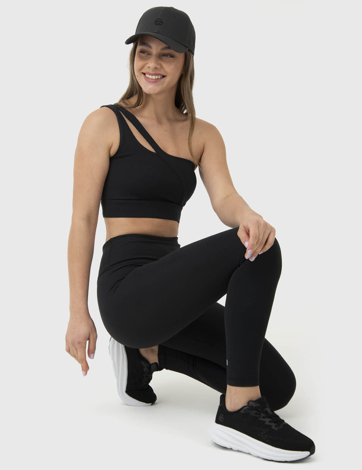 Bra Para Mujer One Shoulder Luna Negro Bsoul