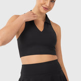 Bra Para Mujer Cropped Polo Negro Bsoul