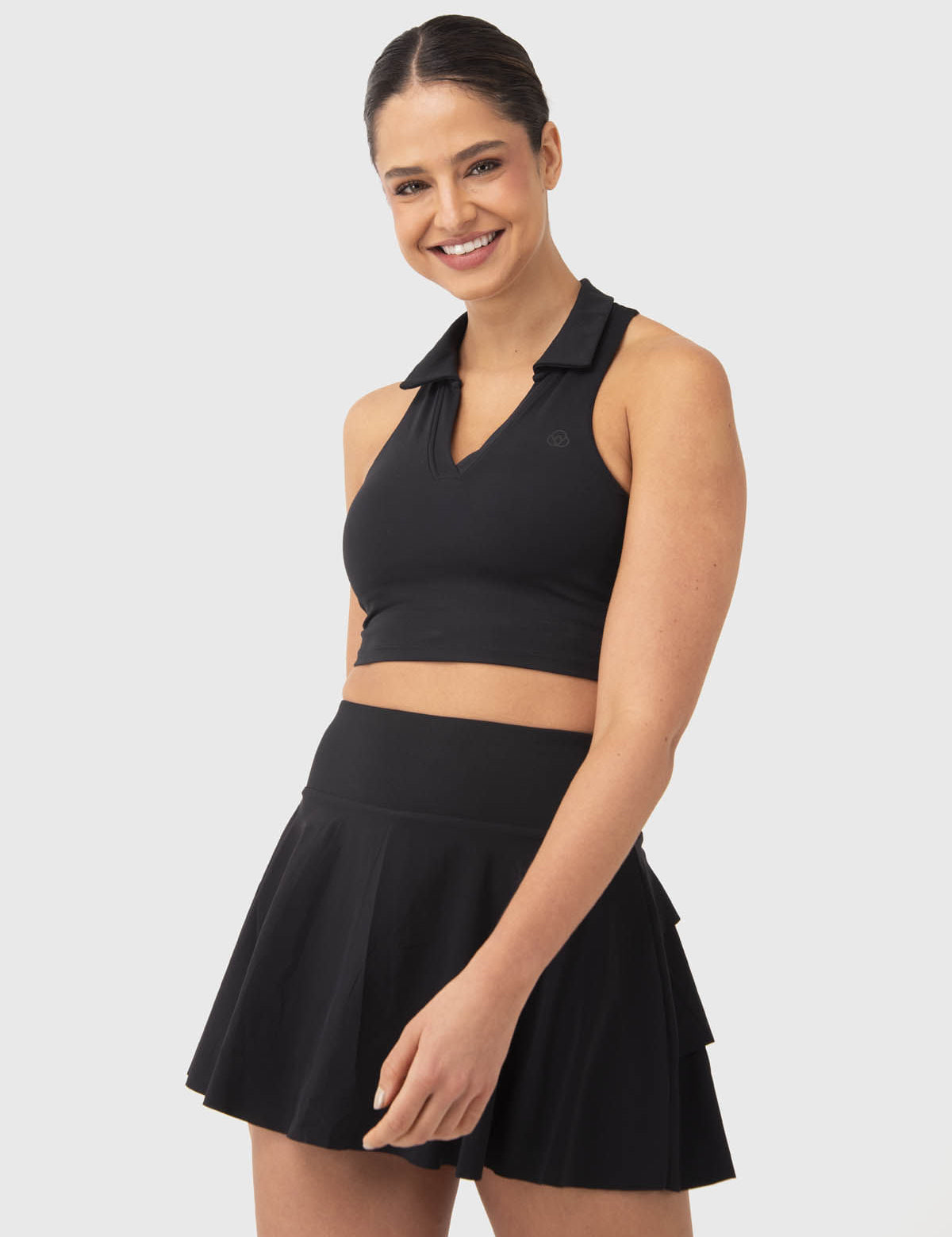 Bra Para Mujer Cropped Polo Negro Bsoul