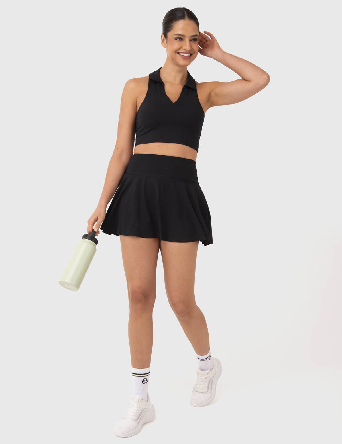 Bra Para Mujer Cropped Polo Negro Bsoul