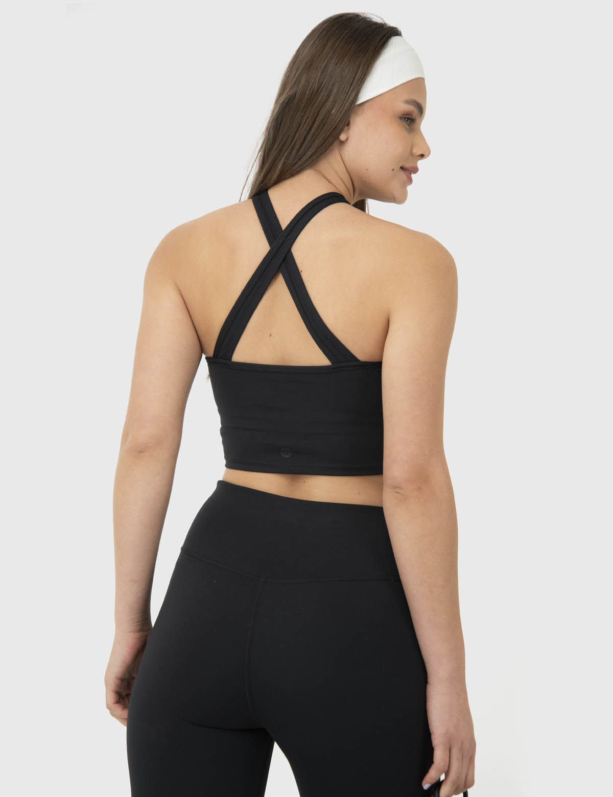 Bra Para Mujer Cross Back Crop Negro Bsoul