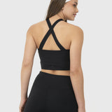Bra Para Mujer Cross Back Crop Negro Bsoul