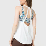 Polo Sin Manga Para Mujer Training Tank Aloe Blanco Bsoul