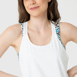 Polo Sin Manga Para Mujer Training Tank Aloe Blanco Bsoul