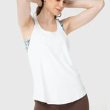 Polo Sin Manga Para Mujer Training Tank Aloe Blanco Bsoul