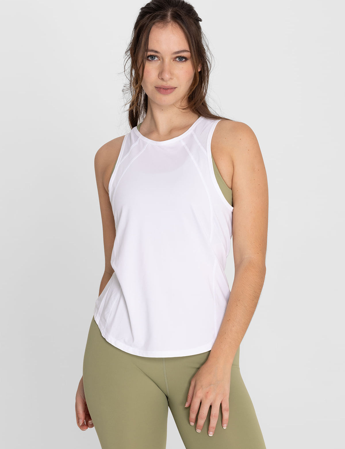 Polo Sin Manga Para Mujer  Tank Court Blanco Bsoul