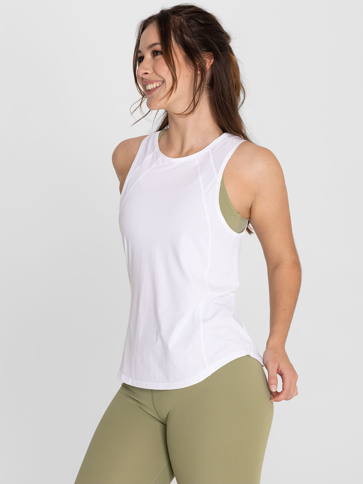 Polo Sin Manga Para Mujer  Tank Court Blanco Bsoul