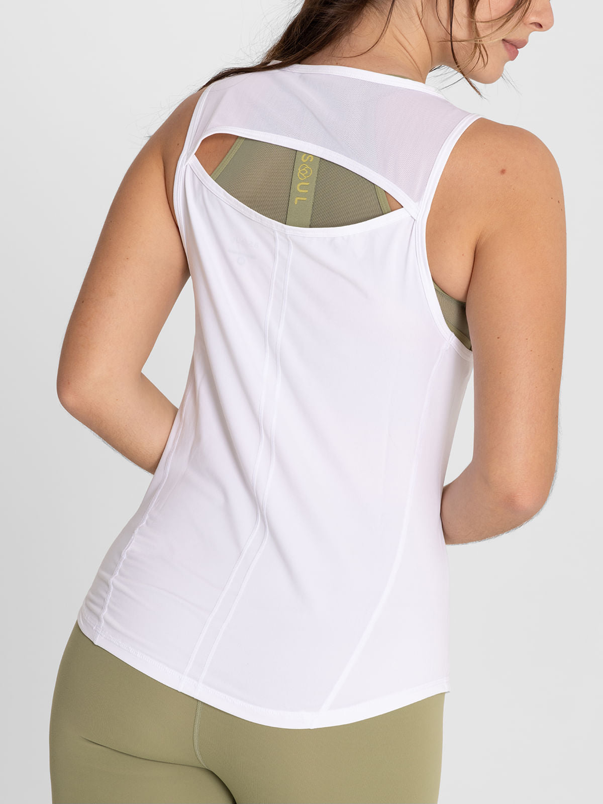Polo Sin Manga Para Mujer  Tank Court Blanco Bsoul