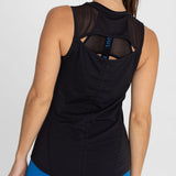 Polo Sin Manga Para Mujer  Tank Court Negro Bsoul