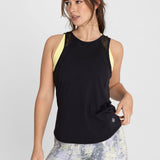 Polo Sin Manga Para Mujer  Tank Court Negro Bsoul