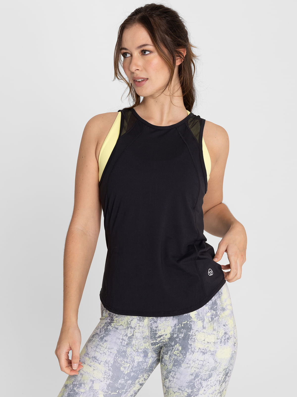 Polo Sin Manga Para Mujer  Tank Court Negro Bsoul