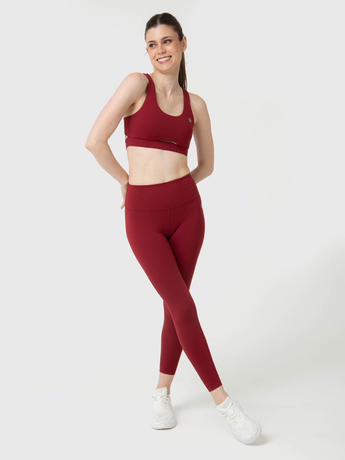 Leggings Para Mujer Ankle Maya Aloe Rojo Bsoul