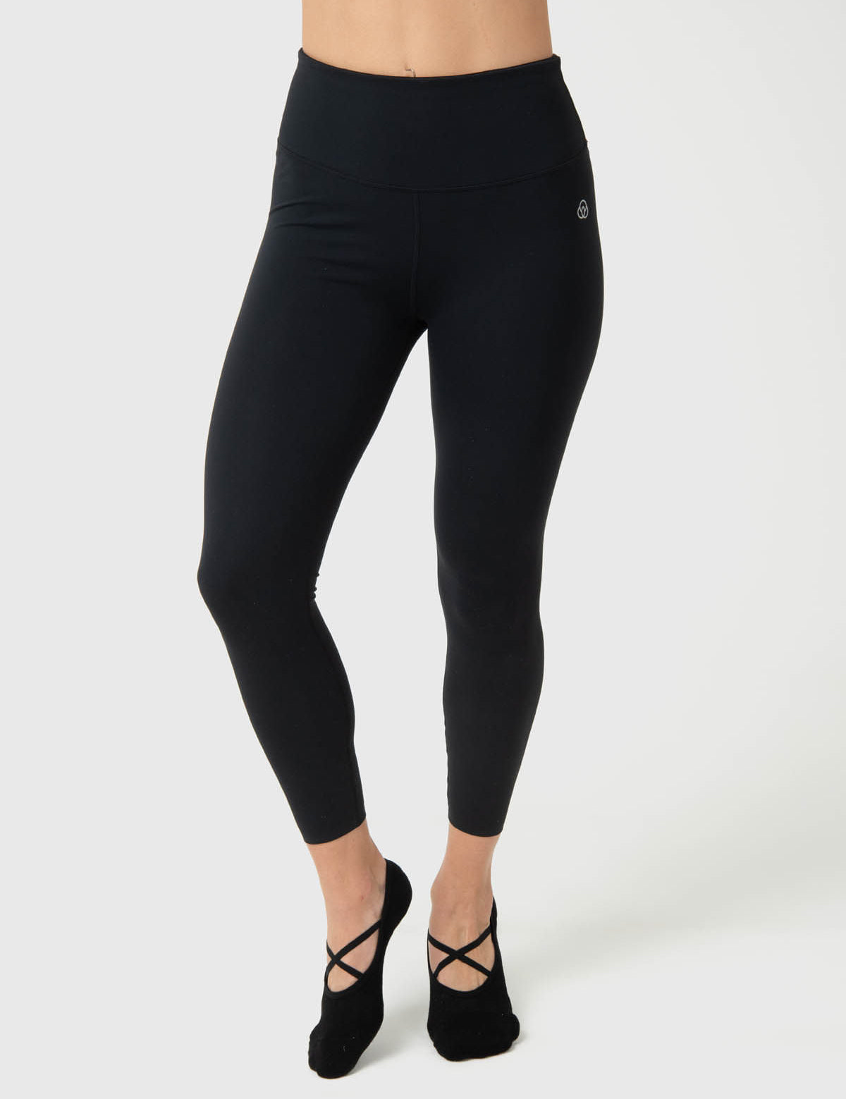 Leggings Para Mujer Ankle Maya Aloe Negro Bsoul