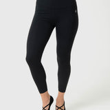 Leggings Para Mujer Ankle Maya Aloe Negro Bsoul