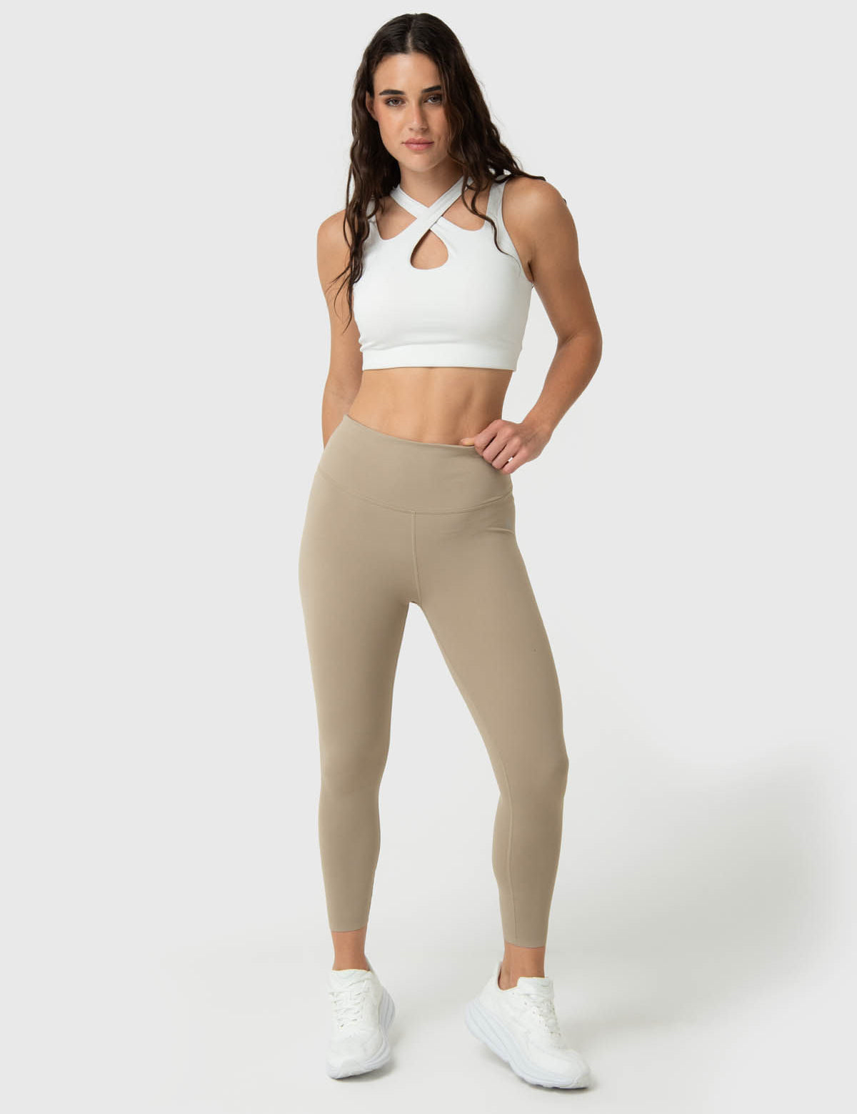 Leggings Para Mujer Ankle Maya Aloe Beige Bsoul
