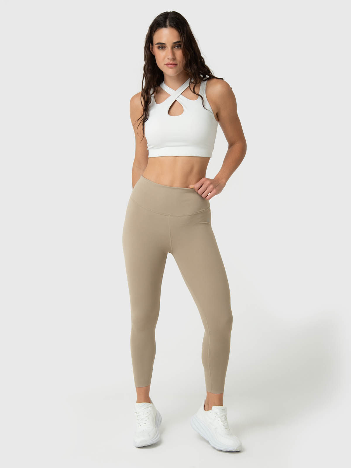 Leggings Para Mujer Ankle Maya Aloe Beige Bsoul