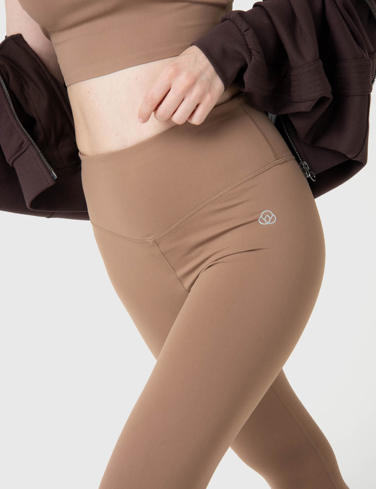 Leggings Para Mujer Ankle Emma Aloe Marrón Bsoul