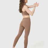 Leggings Para Mujer Ankle Emma Aloe Marrón Bsoul