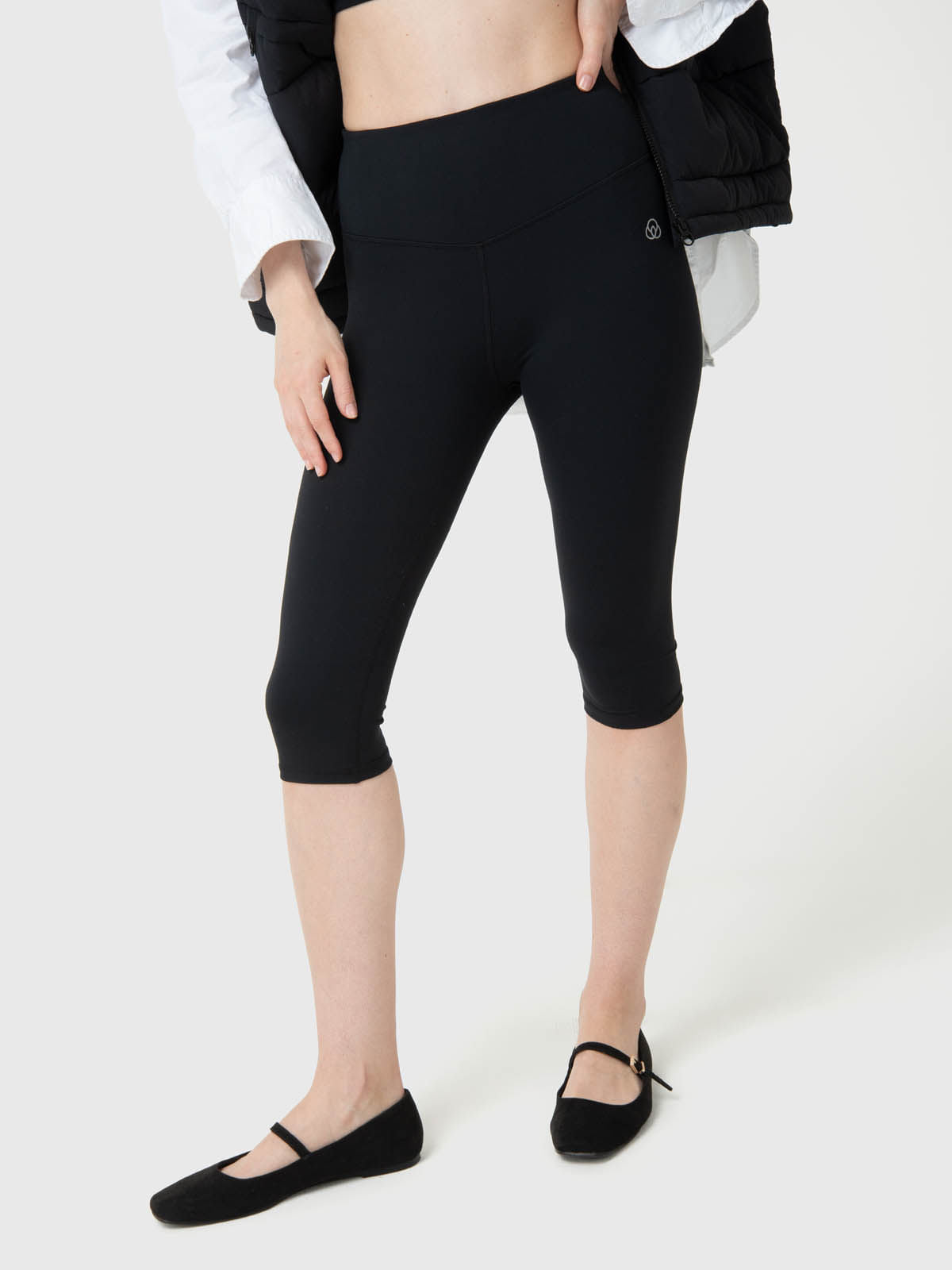 Leggings Para Mujer Capri Aloe Negro Bsoul