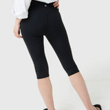 Leggings Para Mujer Capri Aloe Negro Bsoul