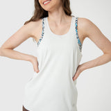 Polo Sin Manga Para Mujer Tank Cloe Aloe Blanco Bsoul