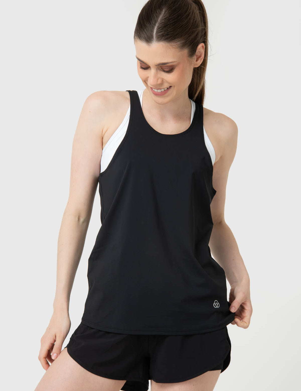 Polo Sin Manga Para Mujer Tank Cloe Aloe Negro Bsoul