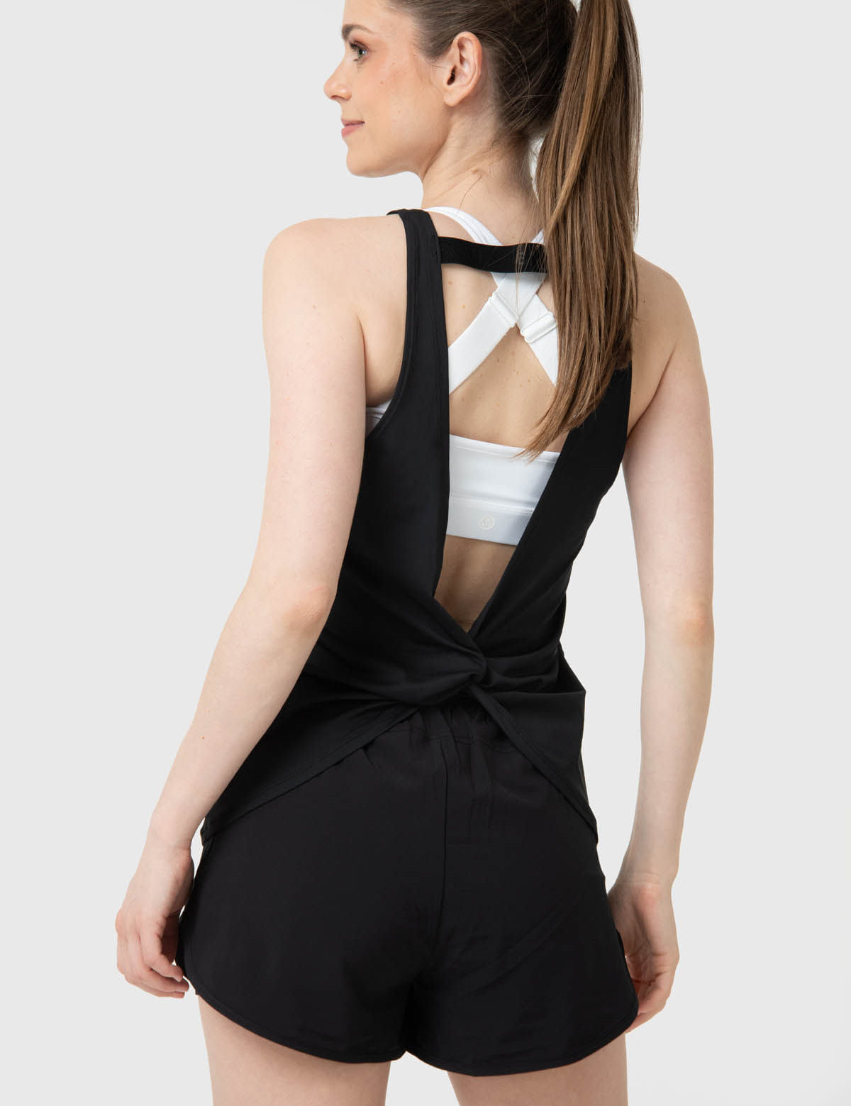 Polo Sin Manga Para Mujer Tank Cloe Aloe Negro Bsoul