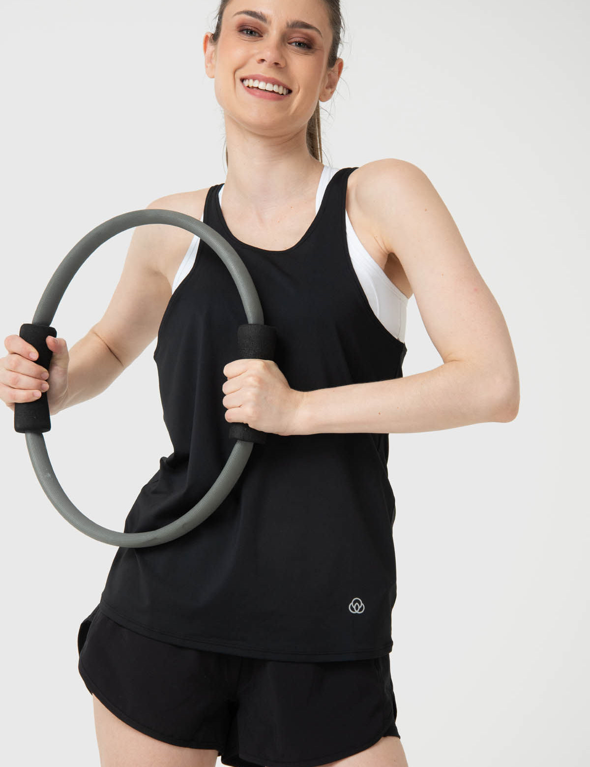 Polo Sin Manga Para Mujer Tank Cloe Aloe Negro Bsoul