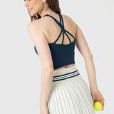 Bra Para Mujer Crop Mid Support Azul Bsoul
