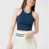 Bra Para Mujer Crop Mid Support Azul Bsoul