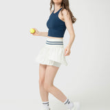 Bra Para Mujer Crop Mid Support Azul Bsoul