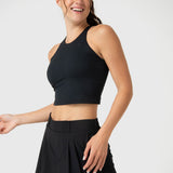 Bra Para Mujer Crop Mid Support Negro Bsoul