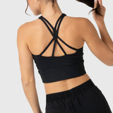 Bra Para Mujer Crop Mid Support Negro Bsoul