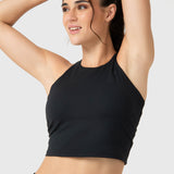Bra Para Mujer Crop Mid Support Negro Bsoul