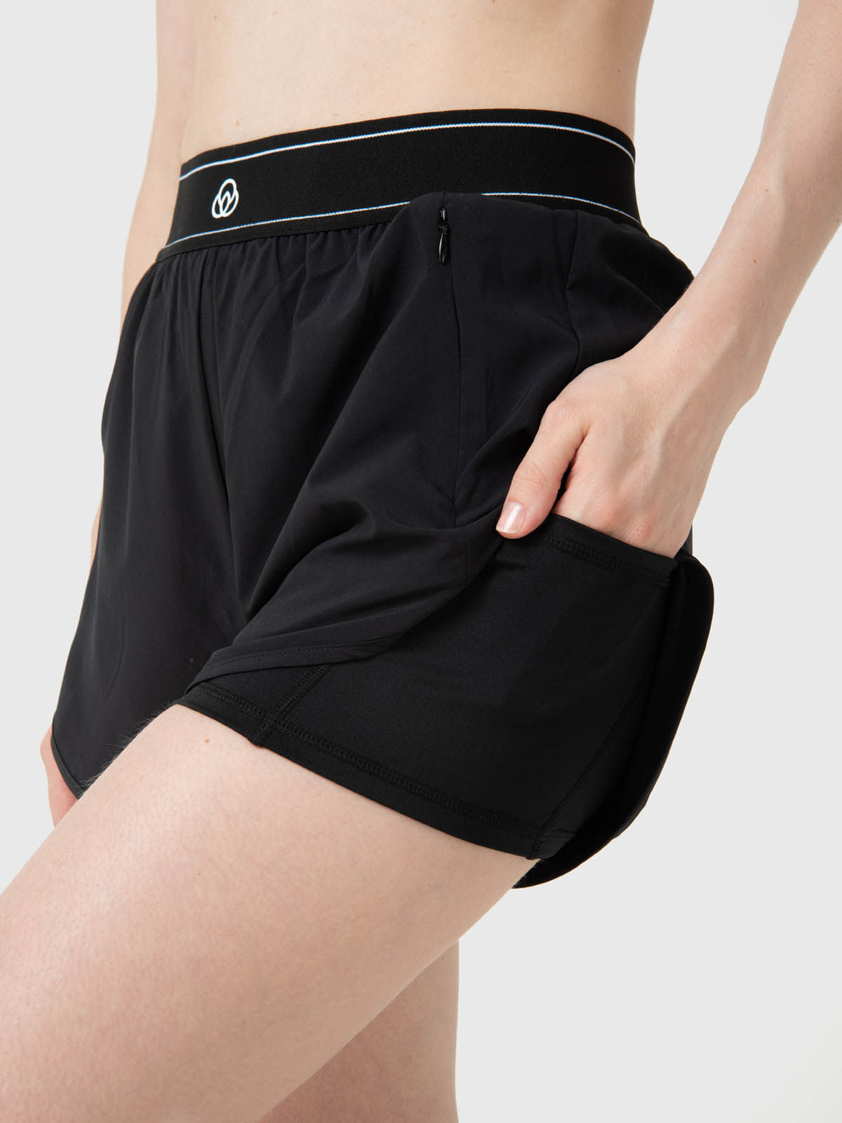 Short Para Mujer 2 In 1 Cloe Negro Bsoul