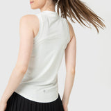 Polo Sin Manga Para Mujer Tank Half Zipper Blanco Bsoul