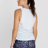 Polo Sin Manga Para Mujer  Vest Top Celeste Bsoul