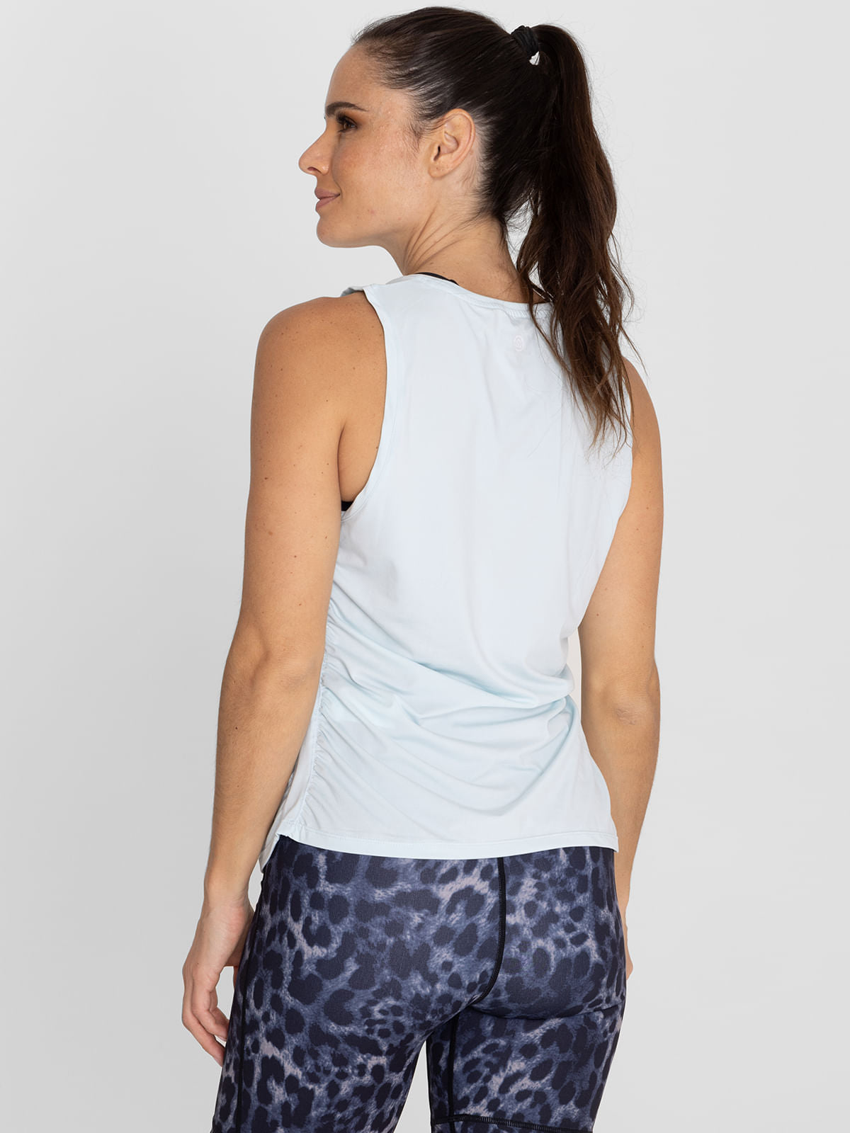 Polo Sin Manga Para Mujer  Vest Top Celeste Bsoul
