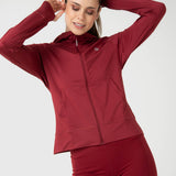 Hoodie Full Zipper Para Mujer Full Zip Hood Warmer Rojo Bsoul