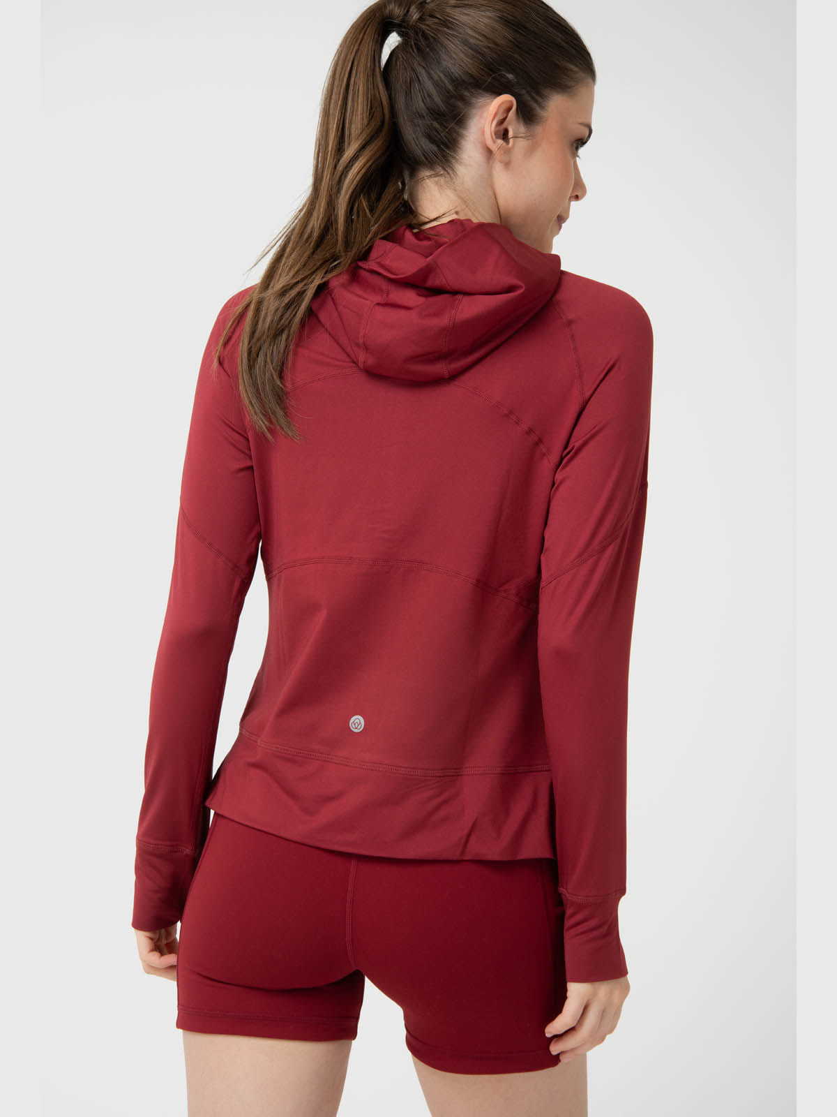Hoodie Full Zipper Para Mujer Full Zip Hood Warmer Rojo Bsoul