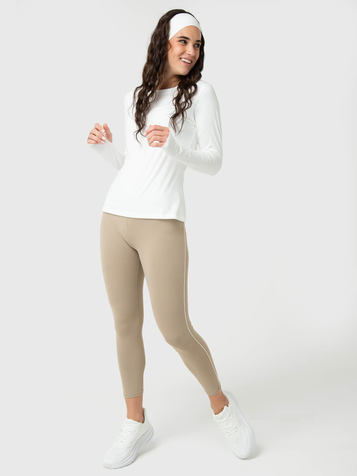 Polo Manga Larga Para Mujer First Layer Blanco Bsoul