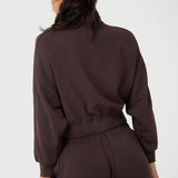 Polera Para Mujer Modal Full Zip Aloe Marrón Bsoul