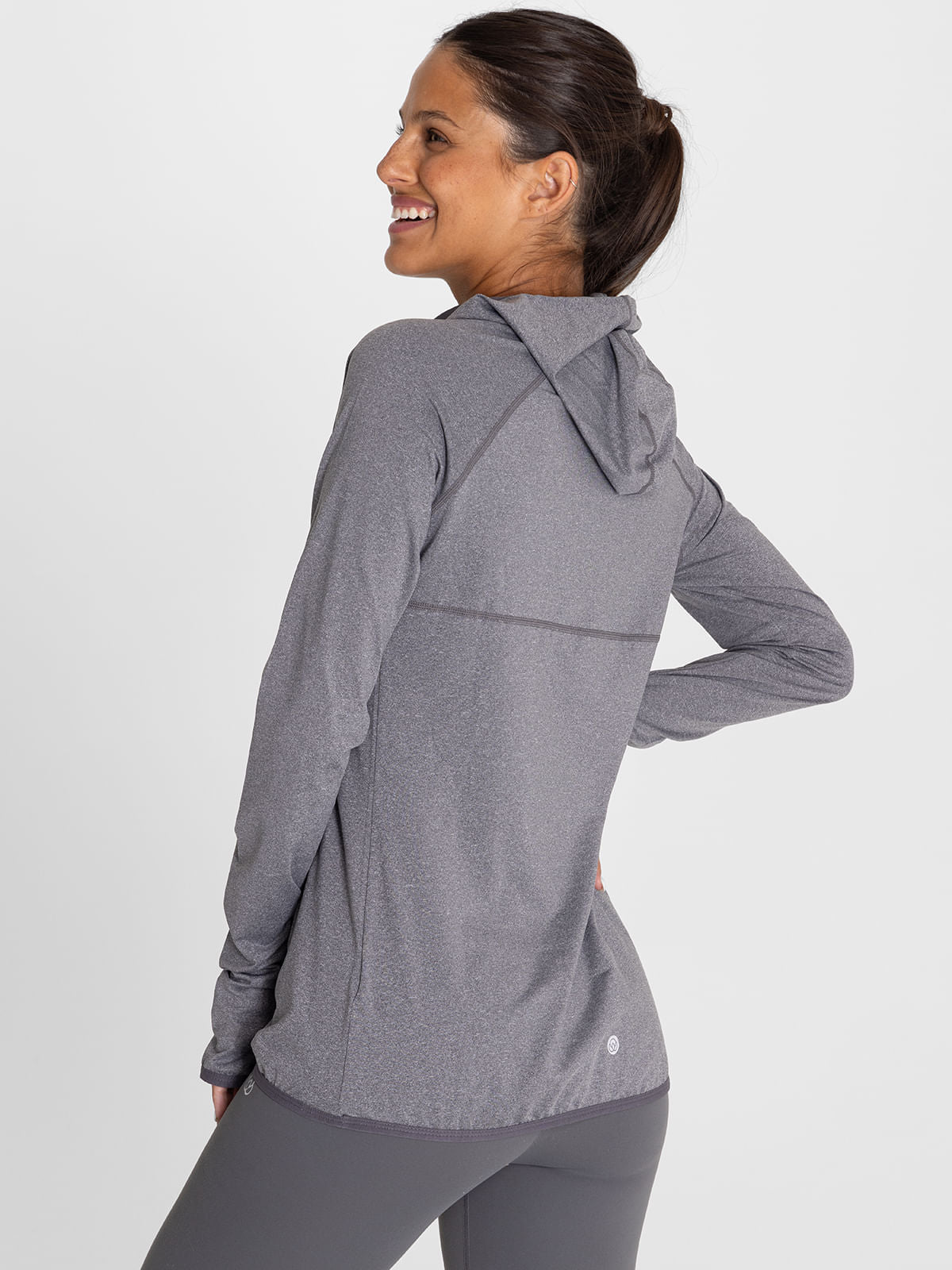 Hoodie Para Mujer  Warmer Lucia Gris Bsoul