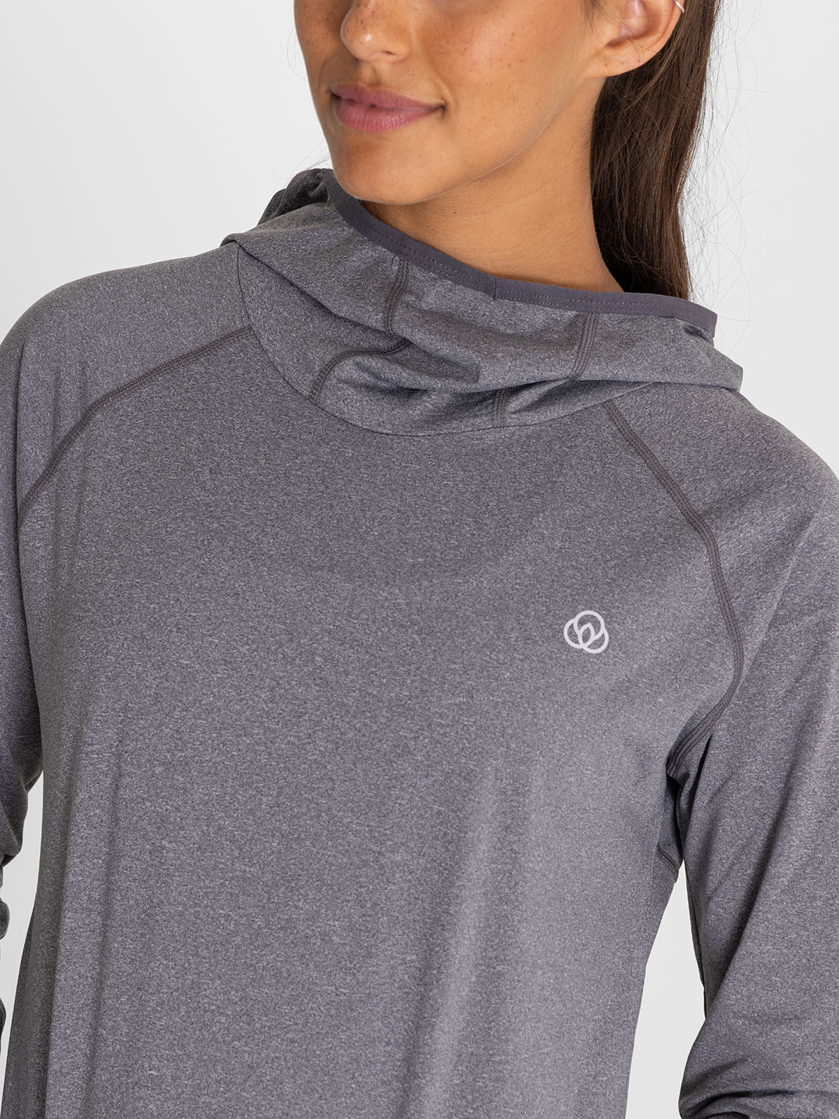 Hoodie Para Mujer  Warmer Lucia Gris Bsoul