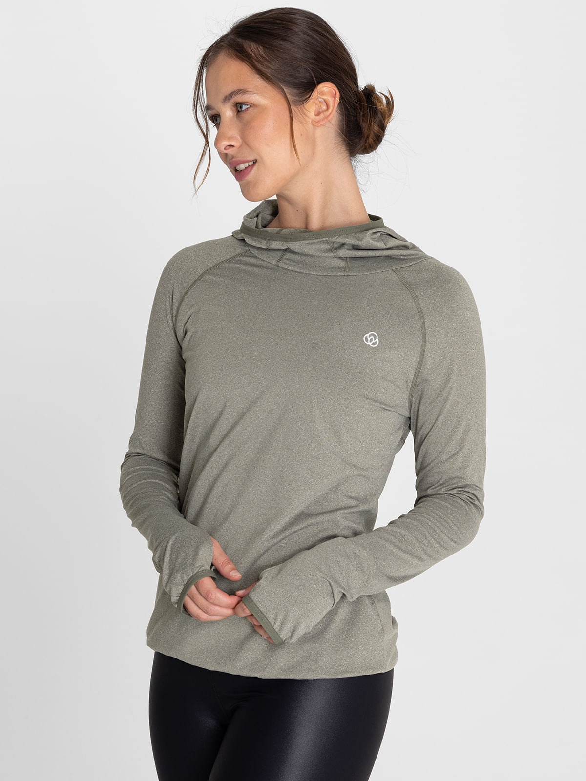 Hoodie Para Mujer  Warmer Lucia Verde Bsoul