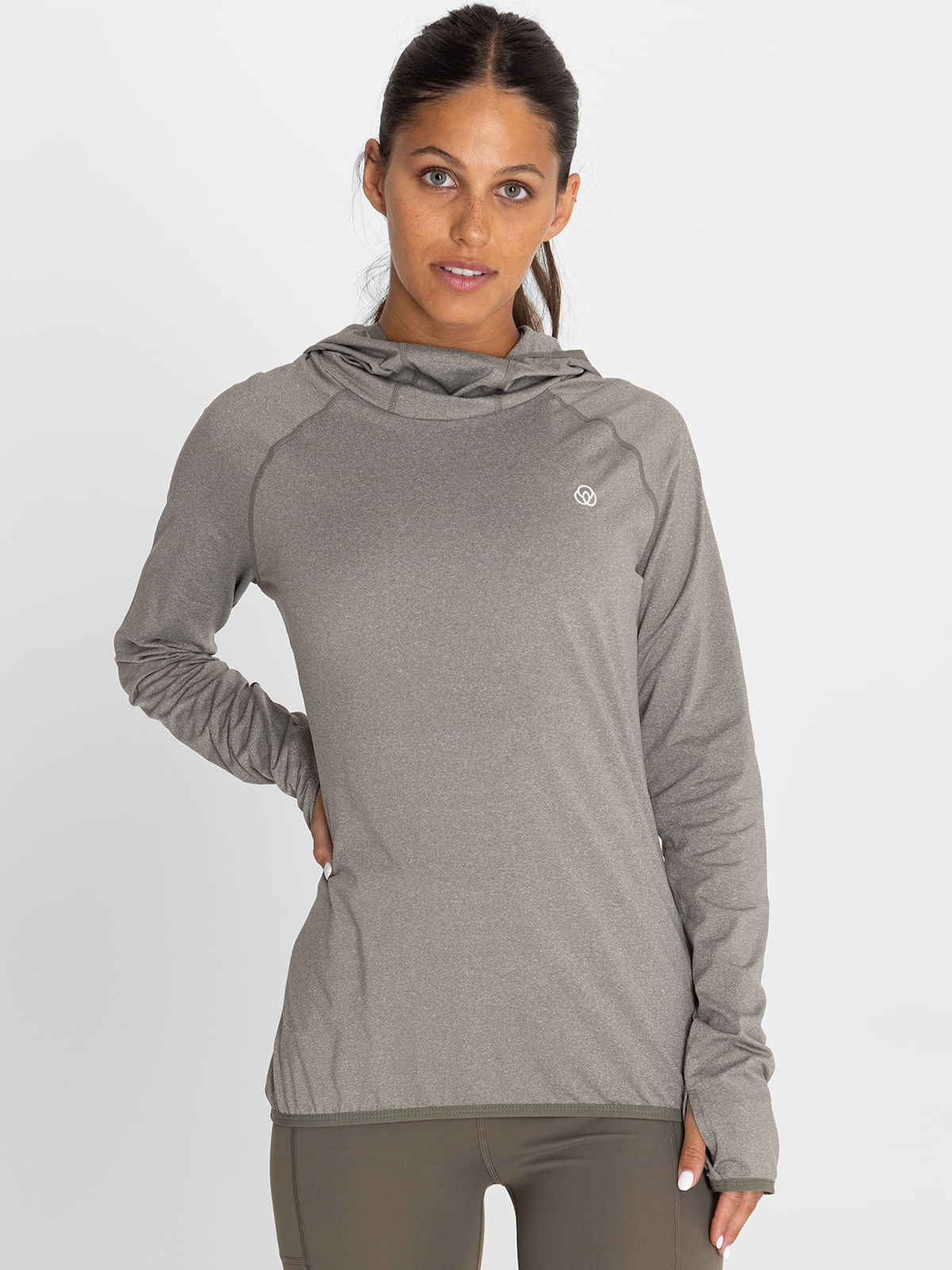 Hoodie Para Mujer  Warmer Lucia Verde Bsoul