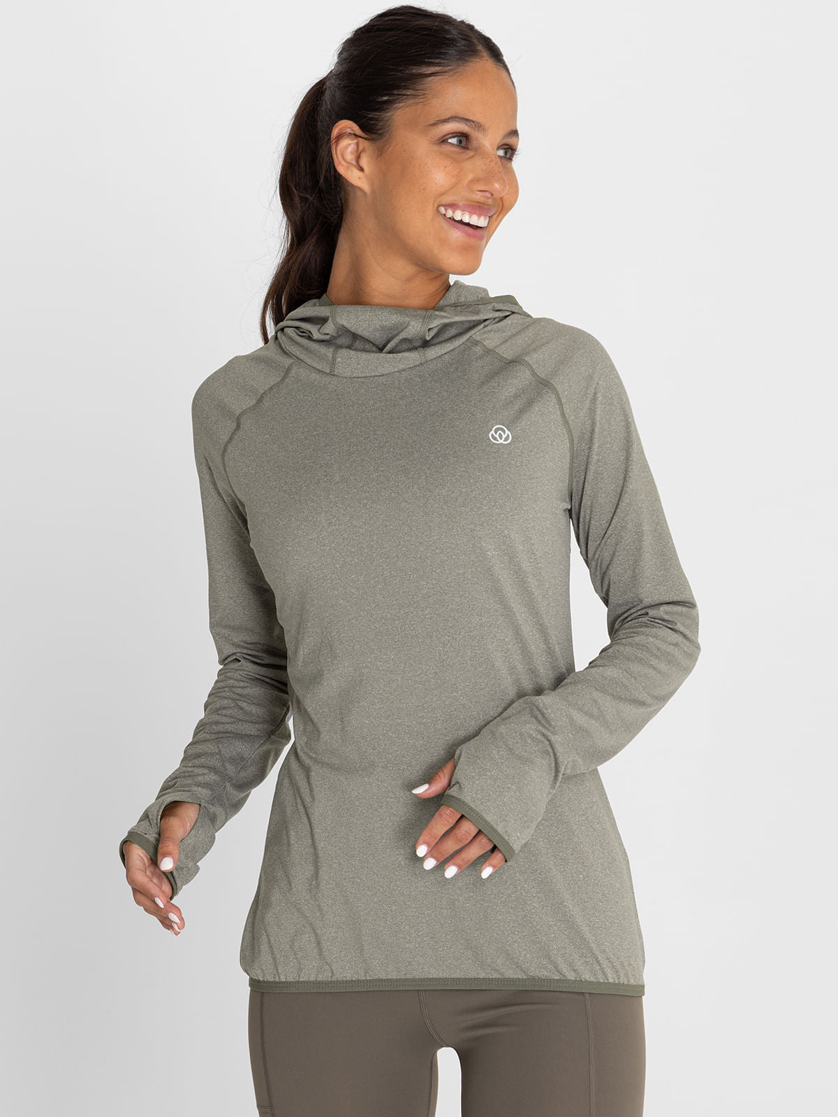 Hoodie Para Mujer  Warmer Lucia Verde Bsoul