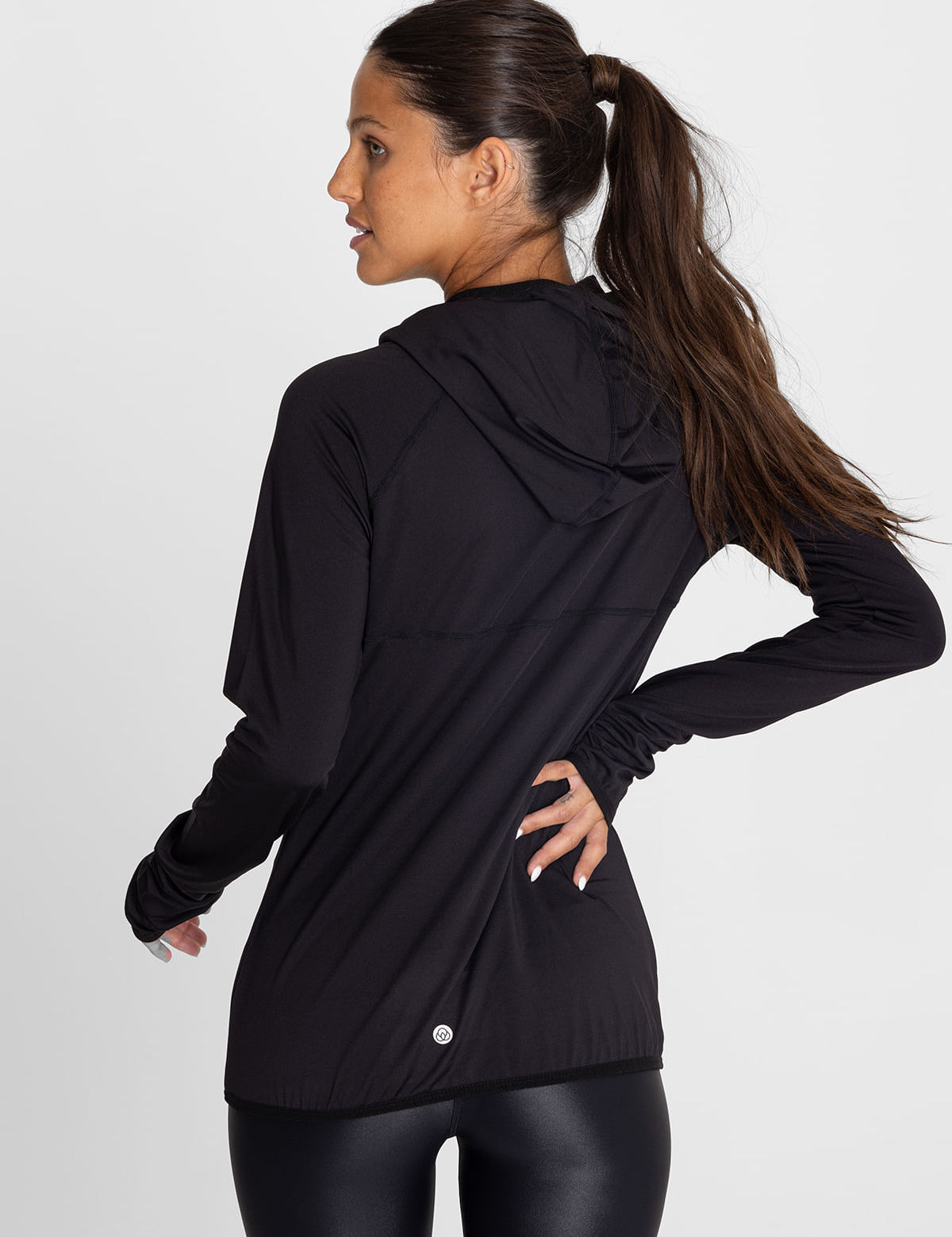 Hoodie Para Mujer Second Layer Negro Bsoul