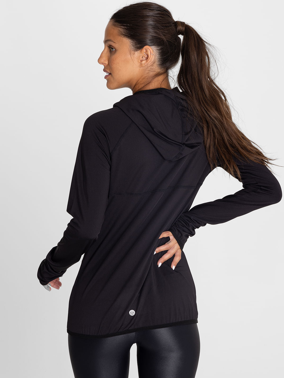 Hoodie Para Mujer Second Layer Negro Bsoul